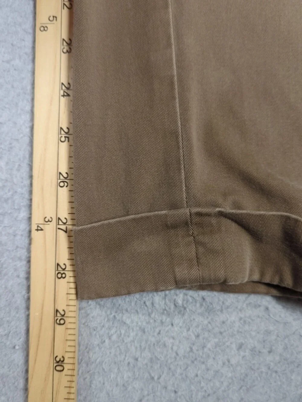 Polo Ralph Lauren Hammond Pants Men's 36x30 (Actual 35x29) Brown Pleated Cuffed